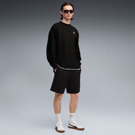 Puma ESS ELEVATED Relaxed Materia Siyah Sweatshirts 694308 01