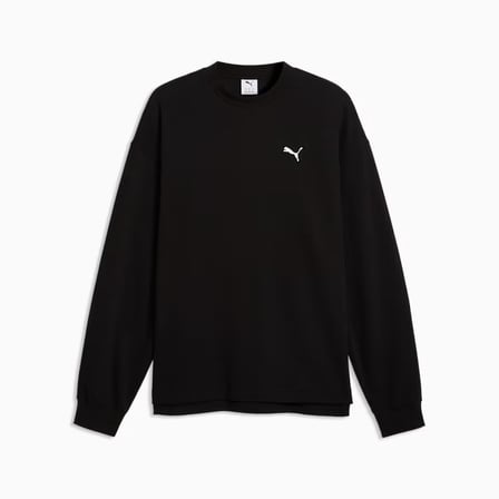 Puma ESS ELEVATED Relaxed Materia Siyah Sweatshirts 694308 01