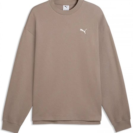 Puma ESS ELEVATED Relaxed Materia Gri Sweatshirts 694308 81