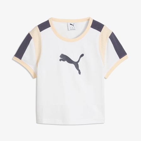 Puma Graphic Ringer Kadın Beyaz T-Shirt