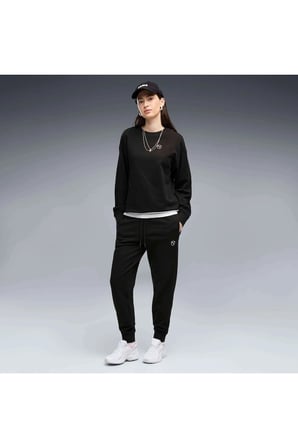 ESS ELE Sweatpants FL cl Siyah Kadın Eşofman Altı