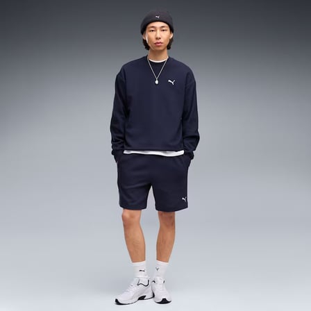 Puma ESS ELEVATED Relaxed Materia Lacivert Sweatshirts 694308 06