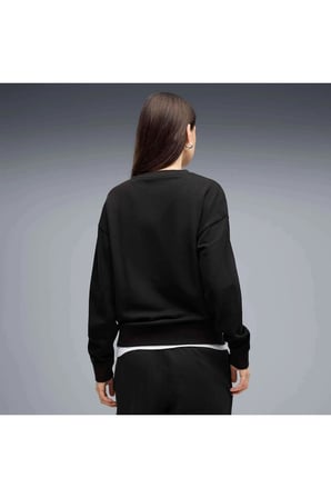 ESS ELEVATED Comfort Crew Siyah Kadın Sweatshirt