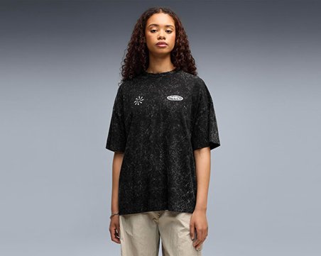 Puma FUTURE.PUMA.ARCHIVE TEE Kadın Günlük Tişört 63664701 Siyah