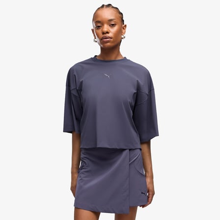 Puma Tech Sense Warpknit Kadın Mavi T-Shirt