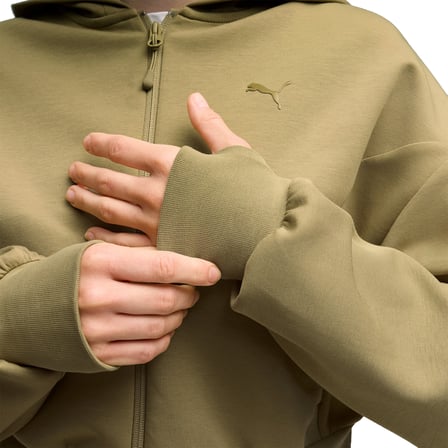 Puma Tech Sense Full Zip Hoodie Kadın Kahverengi Sweatshirt