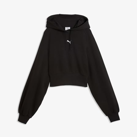 Puma Essential Cropped Kadın Siyah Sweatshirt