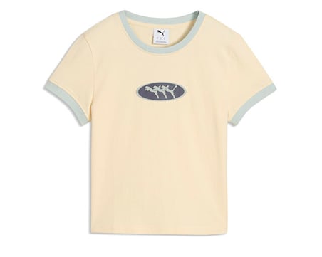 Puma FUTURE.PUMA.ARCHIVE TEE Kadın Günlük Tişört 63664688 Krem