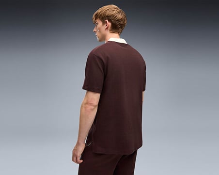 Puma PUMA CLASS RELAXED MATERIAL Erkek Günlük Tişört 69430233 Kahverengi