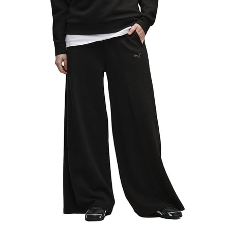 Class Wide Leg Kadın Siyah Günlük Stil Eşofman Altı 69401301