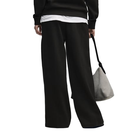 Class Wide Leg Kadın Siyah Günlük Stil Eşofman Altı 69401301