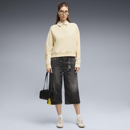 Class Polo Kadın Bej Günlük Stil Sweatshirt 69582188