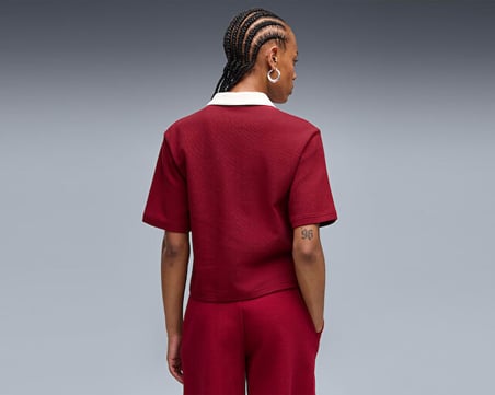 Puma PUMA CLASS POLO TEE Kadın Günlük Polo Tişört 69401423 Kırmızı