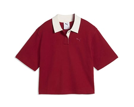 Puma PUMA CLASS POLO TEE Kadın Günlük Polo Tişört 69401423 Kırmızı