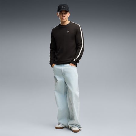 Puma Essentials Elevated Crew Erkek Siyah Sweatshirt