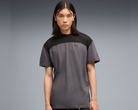 Puma PUMATECH TEE Erkek Günlük Tişört 69394634 Gri