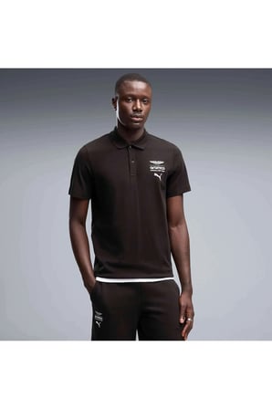 AMF1 Essential Polo Siyah Erkek T-Shirt & Polo
