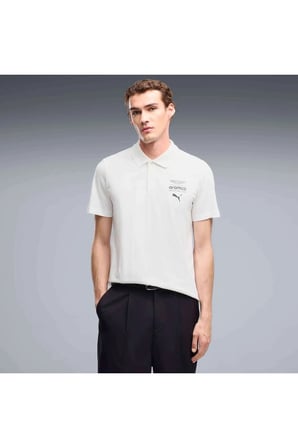 AMF1 Essential Polo Beyaz Erkek T-Shirt & Polo