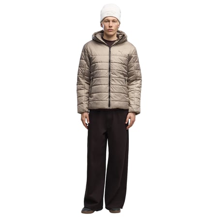 685211-81 Puma Ess Hooded Padded Jacket Erkek Mont Kahve