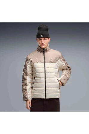 ESS Padded Jacket Krem Erkek Mont