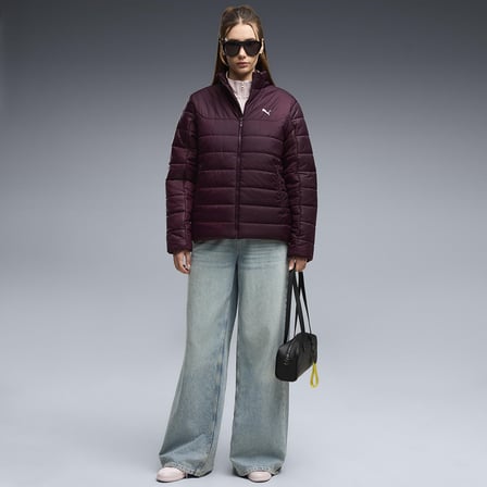 Essentials Padded Kadın Bordo Günlük Stil Mont 68523024 