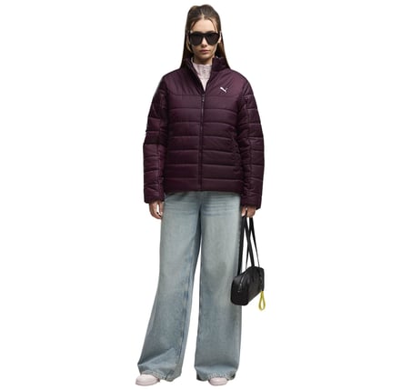 685230-24 Puma Ess Padded Jacket Kadın Mont Bordo