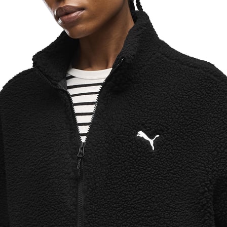 694567-01 Puma Re:fibre Sherpa Jacket W Kadın Ceket Siyah