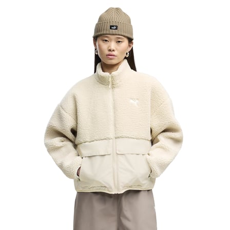 694567-87 Puma Re:fibre Sherpa Jacket W Kadın Ceket Krem