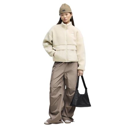 694567-87 Puma Re:fibre Sherpa Jacket W Kadın Ceket Krem
