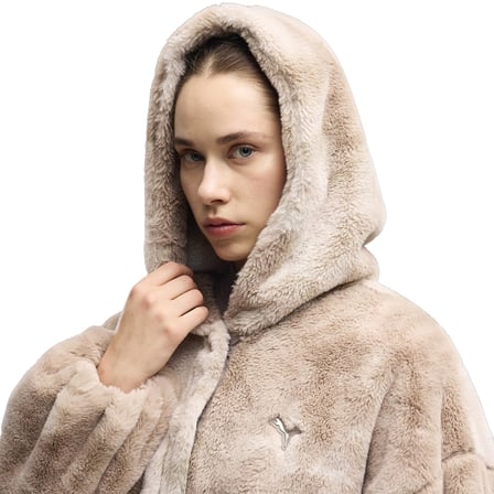 637142-81 Puma Highloft Fleece Jacket W Kadın Ceket Krem