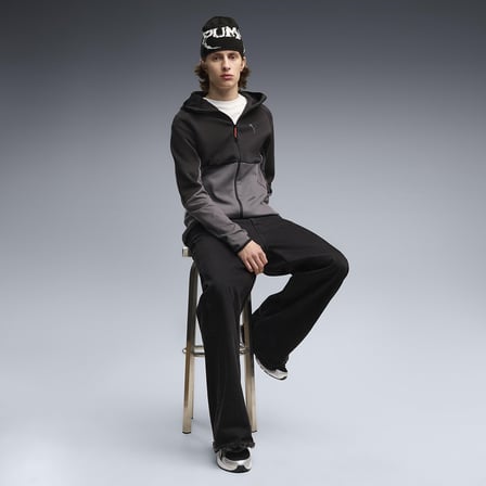 Pumatech Full-Zip Erkek Gri Günlük Stil Eşofman Üstü 69395134