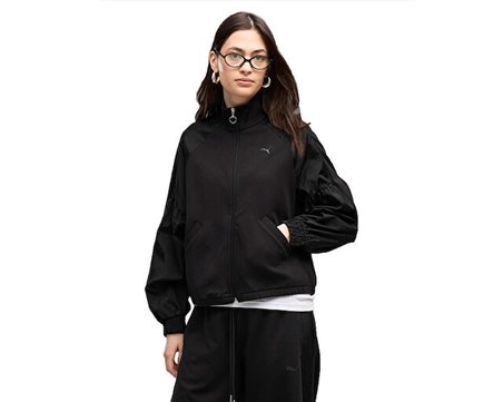 Puma HER FULL-ZIP RELAXED JACKET Kadın Günlük Ceket 69402301 Siyah