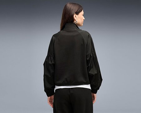 Puma HER FULL-ZIP RELAXED JACKET Kadın Günlük Ceket 69402301 Siyah