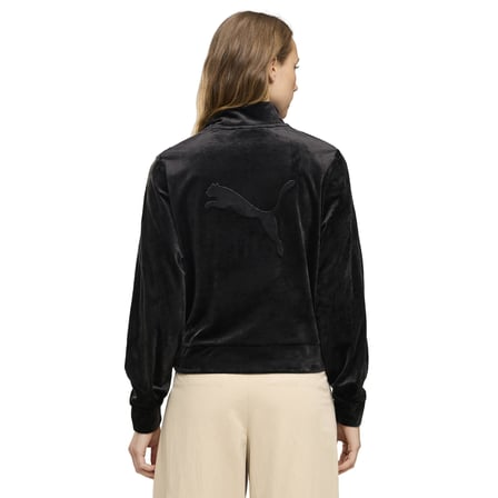 694021-01 Puma Ess Elevated Velour Jacket Kadın