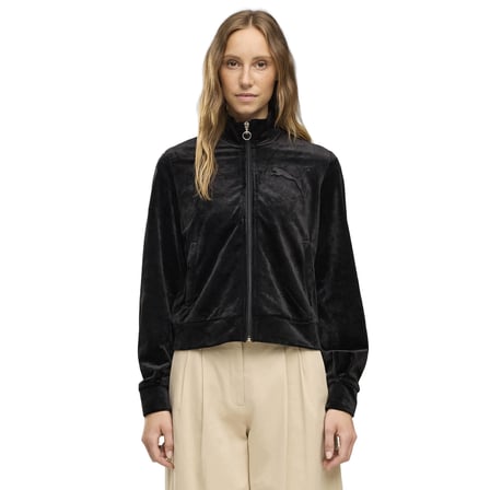 694021-01 Puma Ess Elevated Velour Jacket Kadın