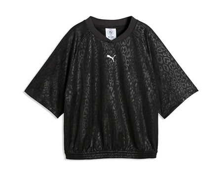 Puma PUMA SPORT ANIMAL  JERSEY Kadın Günlük Tişört 69400601 Siyah