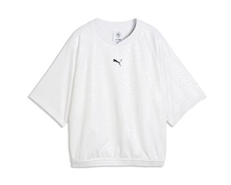 Puma PUMA SPORT ANIMAL  JERSEY Kadın Günlük Tişört 69400602 Beyaz