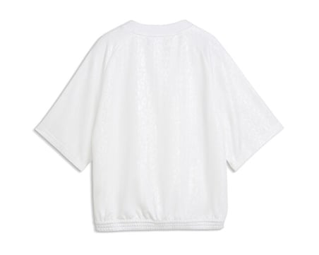 Puma PUMA SPORT ANIMAL  JERSEY Kadın Günlük Tişört 69400602 Beyaz
