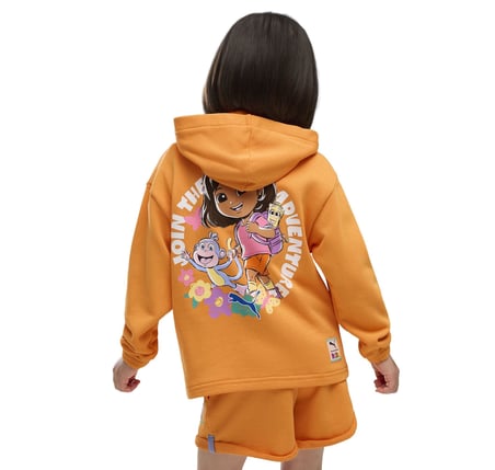637624-90 Puma X Dora Hoodie Çocuk Sweatshirt Turuncu