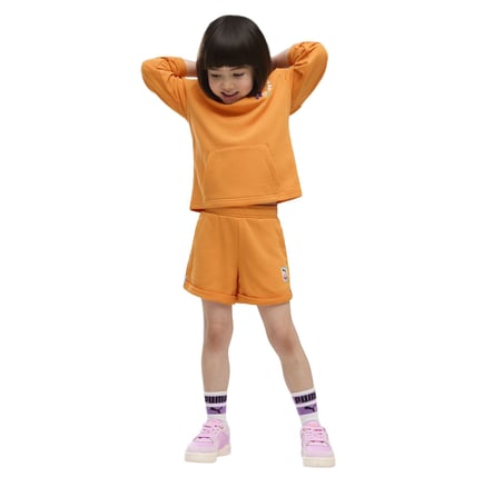 637624-90 Puma X Dora Hoodie Çocuk Sweatshirt Turuncu