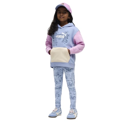 637621-38 Puma X Dora Leggings Çocuk Tayt Açık Mavi