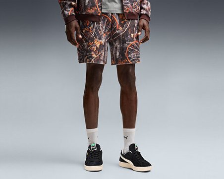 Puma DYLAN WILDCAT SHORT FL 6IN Erkek Basketbol Şortu 63722501 Kahverengi