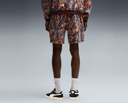 Puma DYLAN WILDCAT SHORT FL 6IN Erkek Basketbol Şortu 63722501 Kahverengi