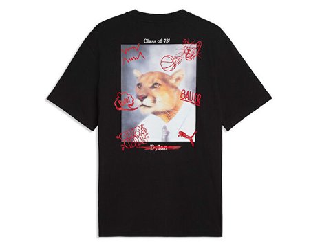 Puma JUNIOR VARSITY TEE I Erkek Günlük Tişört 69455202 Siyah