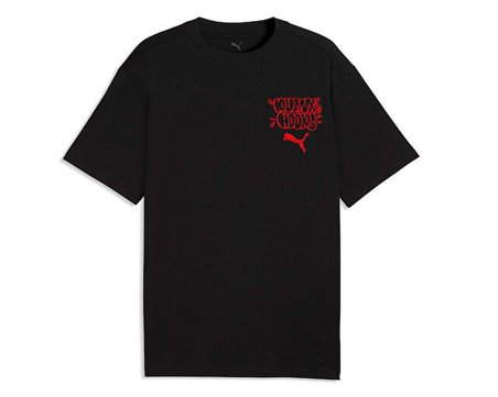 Puma JUNIOR VARSITY TEE I Erkek Günlük Tişört 69455202 Siyah