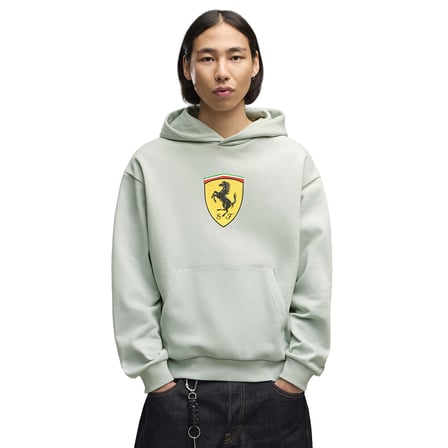 Ferrari Colored Shield Erkek Yeşil Günlük Stil Sweatshirt 63700115