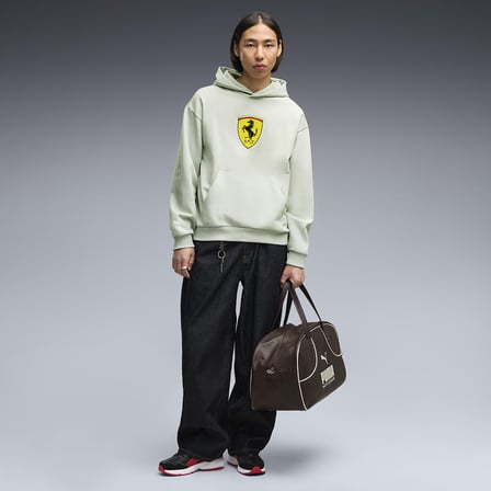 Ferrari Colored Shield Erkek Yeşil Günlük Stil Sweatshirt 63700115