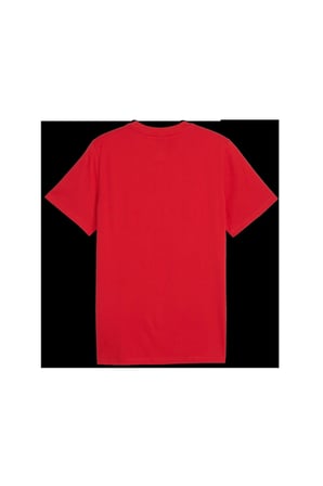 Ferrari Tonal Shield Tee Kırmızı Erkek T-Shirt