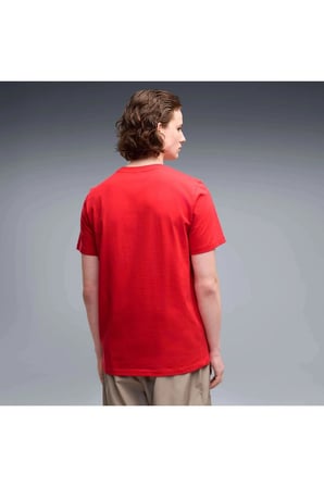 Ferrari Tonal Shield Tee Kırmızı Erkek T-Shirt