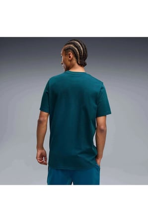 Ferrari Tonal Shield Tee Yeşil Erkek T-Shirt